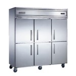 贝诺六门双机双温冰箱KCD1.6L6W  商用六门冰箱 双温冰箱【贝诺冰箱】 【贝诺冷柜】