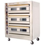 恒联三层六盘烤箱GL-6A   商用三层六盘面包烤箱 不锈钢箱体