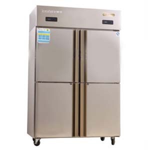 爱雪QB-04L*2D四门单温冰箱标准工程款风冷/冷藏柜