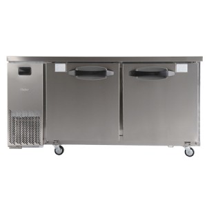 海尔两门台式商用厨房冰箱SP-263C2W   商用平面工作台