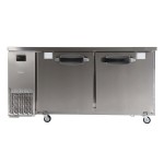 海尔商用厨房冰箱SP-263D2W  两门台式商用冰箱
