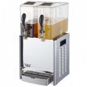 科凯果汁机LRYJ10LX2 双缸搅拌喷淋式冷热饮机