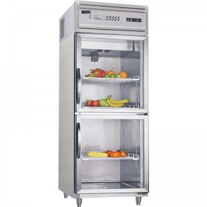 君诺JN-G0.6L2FTB二门展示柜 上下门冷藏展示柜 玻璃门冷柜