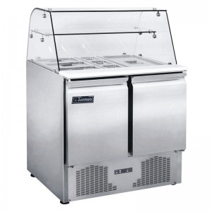 君诺JN-TT900SL透明展示沙拉柜 沙拉操作台冷柜