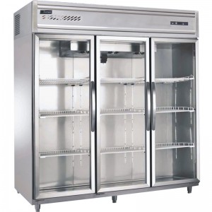 君诺JN-G1.8L3FTB三门冷藏展示柜  玻璃门冷藏展示柜 食品保鲜展示柜