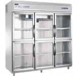 君诺JN-G1.8L6FTB六玻璃门冷柜 冷藏展示柜 商用不锈钢冷柜 保鲜展示柜