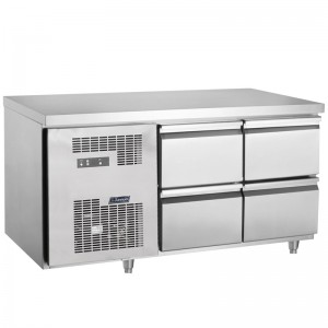 君诺JN-LDR4FB四抽屉冷柜 平台冷柜 风冷冷藏工作台冰箱