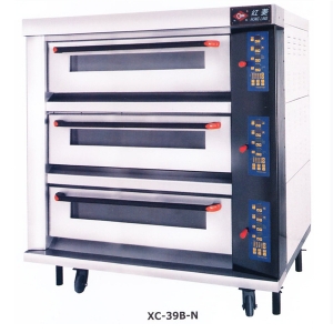 红菱电烤炉XC-39B-N 商用电烤箱 三层九盘电烤炉 hong电热丝烤炉 电脑版烤箱