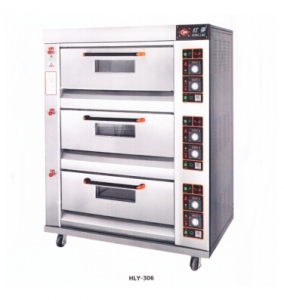 红菱燃气烤炉HLY-306D-B4N 三层六盘豪华型燃气烤炉 商用燃气烤箱