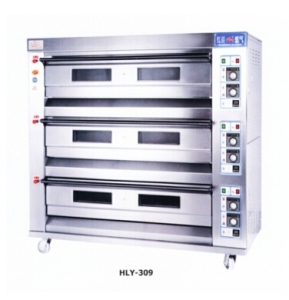 红菱燃气烤炉HLY-309 商用燃气烤箱 三层九盘燃气烤炉
