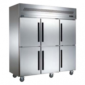 贝柯BCD1.6L6六门双温冰箱   商用六门厨房冷柜  六门直冷双温