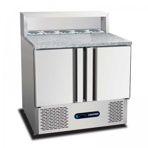 Coolmes冰立方二门沙拉柜PS900 沙拉披萨冷藏柜 大理石台面