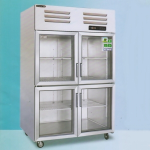 美厨四门展示冷柜ES1.0G4 美厨四门冷藏柜 四玻璃门冷藏冰箱