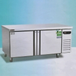美厨保鲜工作台冰箱WER18 美厨二门操作台冷柜 不锈钢平面操作台冰箱