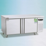 美厨欧款二门平台冷冻柜WEF18 不锈钢二门冷冻工作台冰箱