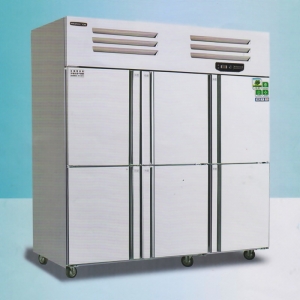 美厨六门冰箱ERF6 不锈钢六门双温冰箱 美厨商用厨房冰箱