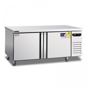 美厨风冷二门平台冷冻柜AWEF18 操作台冰箱 不锈钢平冷工作台
