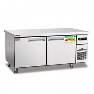 鼎美二门冷冻工作台冰箱WBF18 操作台冷冻柜 二门平台冷柜