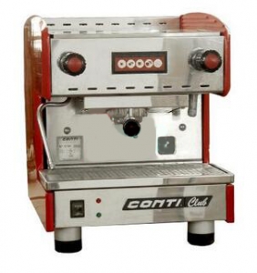 CONTI康帝  Club 1G-R 单头半自动咖啡机 CONTI CLUB （红色）Q 商用咖啡机 咖啡厅设备