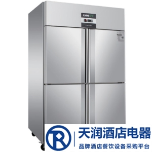 绿零四门双温冰箱SGC-1.0L4FS 风冷无霜冷冻冷藏柜 商用不锈钢四门冰柜