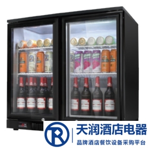 绿零吧台冷藏展示柜SHB-230L2F 大二门冷藏柜 酒水饮料展示柜