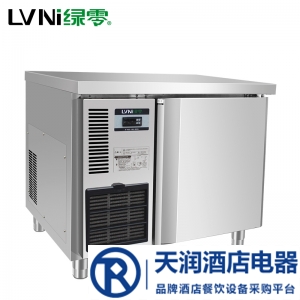 绿零单门平台冷冻柜SGG-0.1L1FD 操作台冷冻工作台冰箱