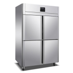 LVNI绿零四门高身冷冻冷藏柜TG-1.0L4FS风冷无霜冰箱 四门冷柜双温冰箱