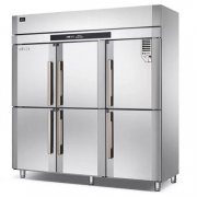冰立方六门冷冻冰箱F6 不锈钢六门冷冻柜 商用厨房冰箱
