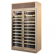 LIZE商用冷柜古铜色红酒柜展示柜定制玫瑰金酒水展示柜