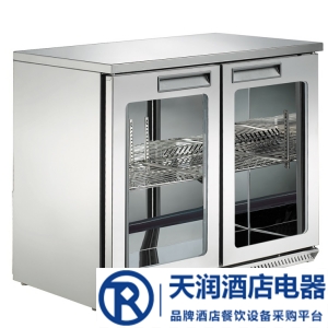 LIZE双门吧台展示柜BF10C2-GL 丽彩酒水饮料展示柜 风冷二玻璃门展示冰箱