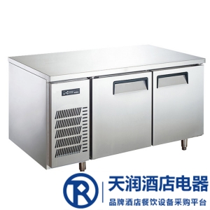 LIZE二门平台雪柜 商用厨房操作台冰箱 不锈钢调理台冷柜 平台雪柜 风冷无霜