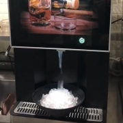 雪人自动出冰机KK-200大颗粒矿块冰100公斤制冰机咖啡茶饮冰块机 颗粒冰自动取冰机