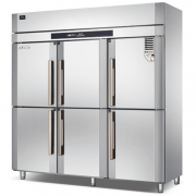 冰立方六门全通冷冻柜定制 不锈钢六门冷冻冰箱 双通冷冻柜