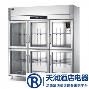 冰立方六门展示冷柜S1.6G6 六玻璃门冷藏展示柜 冰立方六门冰箱