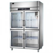 冰立方四门冰箱AS1.0G4 四玻璃门冷藏展示柜 美厨冰立方四门冰箱