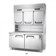 冰立方立式组合工作台冰箱RF5 上冷藏下冷冻冷柜 不锈钢雪柜