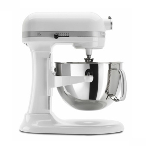 KitchenAid凯膳怡升降式厨师机5KSM6583CWH美国厨宝搅拌机5.7L 打蛋打奶油打鲜奶机（牛奶白色)