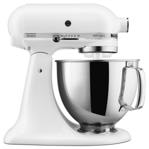 KitchenAid抬头式多功能厨师机5KSM125CWH凯膳怡搅拌机4.8L 白色