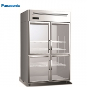 Panasonic/松下四门冷藏冰箱BR-1281CP-LED 四玻璃门冰箱酒水饮料蔬果展示柜