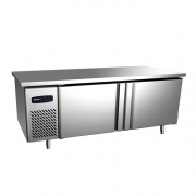 银都1.5米800宽二门双温冰箱操作台BPL0765DS不锈钢工作台冷藏冷冻平冷调理台