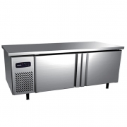 银都二门操作台冰箱BPL0754RS不锈钢冷藏工作台平冷柜