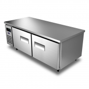 银都二门平台冷冻柜QPF6745FS风冷无霜1.8米长600宽操作台冰箱
