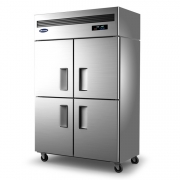 银都四门双温冰箱QBF6152DS风冷冷冻冷藏柜不锈钢高身雪柜