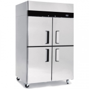 银都四门烤盘冰箱YBF9213KRYD01风冷双温冷藏冷冻柜不锈钢面团冰柜