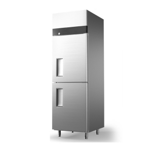 银都二门烤盘冰箱YBF9201KRYD01风冷上下门插盘冷冻柜不锈钢面团冰柜