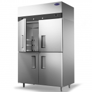 银都四门烤盘冰箱YBF9211K风冷冷冻插盘柜不锈钢面团冰柜