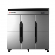 银都六门双机双温冰箱JBL0564S不锈钢六门冰柜高身厨房冰箱