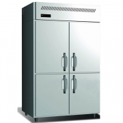 松下四门冷冻冰箱SRF-1581NC直冷不锈钢高身雪柜铜管 Panasonic商用厨房冰箱