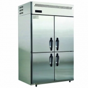 Panasonic/松下四门双温冰箱SRF-1281NCC2不锈钢直冷冷冻冷藏冰箱铜管制冷商用厨房冰柜