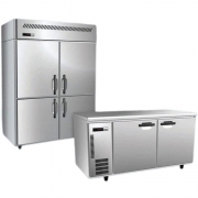 Panasonic/松下四门冰柜SRF-1581CP风冷无霜高身冷冻柜不锈钢低温冰箱商用大容量厨房冰柜